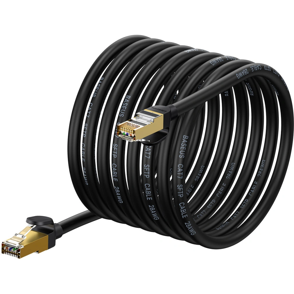 Wholesale Ethernet Cable Baseus Speed Seven RJ45 10Gbps 10m black - BSU3556 - {ean13} - Hurt