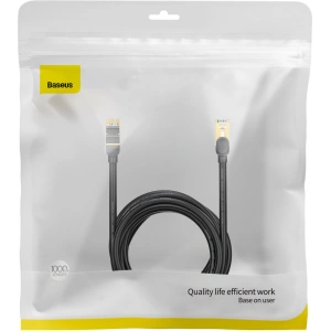 Hurtownia GSM - Hálózati kábel Baseus Speed Seven RJ45 10Gbps 10m fekete - BSU3556 - {ean13} - Hurt