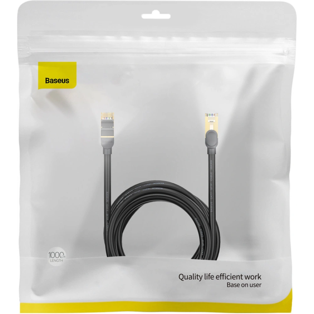 Wholesale Ethernet Cable Baseus Speed Seven RJ45 10Gbps 10m black - BSU3556 - {ean13} - Hurt