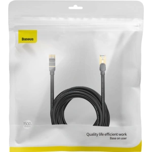 Hurtownia GSM - Kabel síťový Baseus Speed Seven RJ45 10Gbps 15m černý - BSU3557 - {ean13} - Hurt