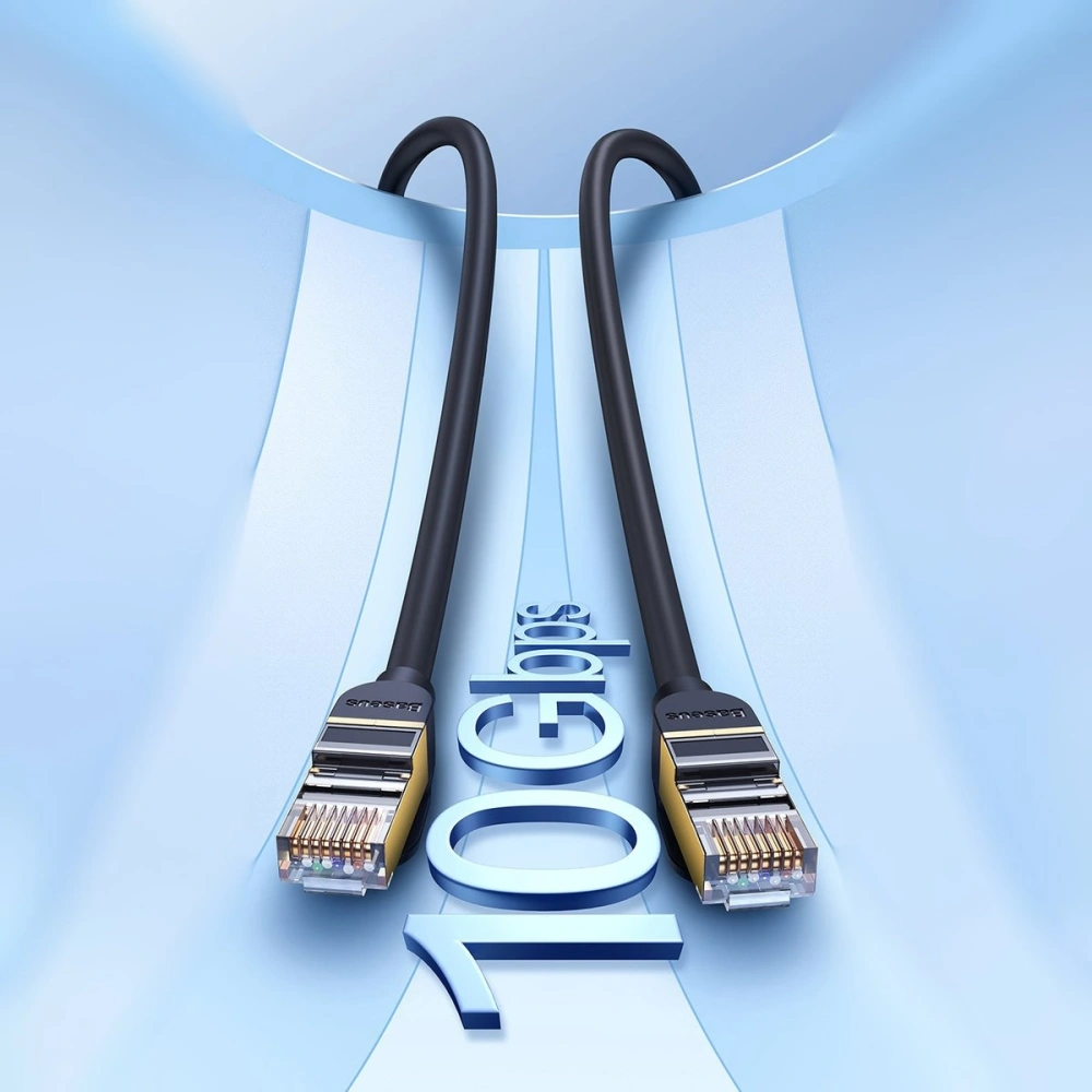 Hurtownia GSM - Kabel síťový Baseus Speed Seven RJ45 10Gbps 15m černý - BSU3557 - {ean13} - Hurt