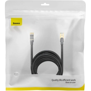 Kabel sieciowy Baseus Speed Seven RJ45 10Gbps 30m czarny