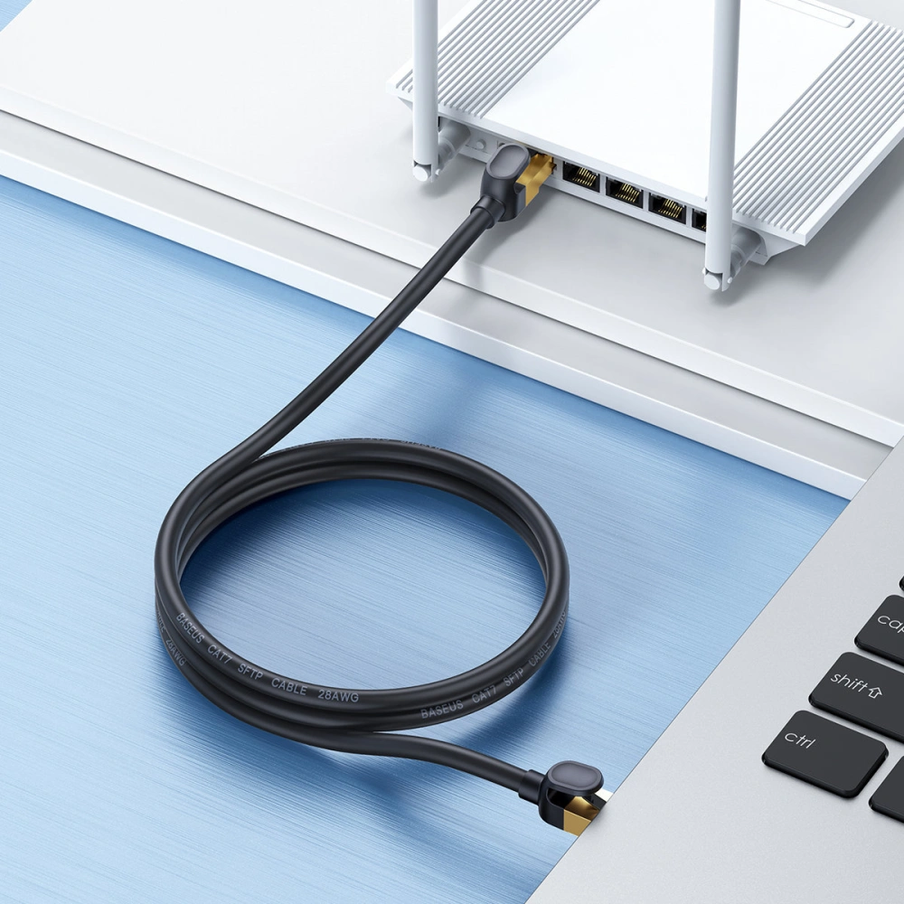 Wholesale Ethernet Cable Baseus Speed Seven RJ45 10Gbps 30m black - BSU3559 - {ean13} - Hurt