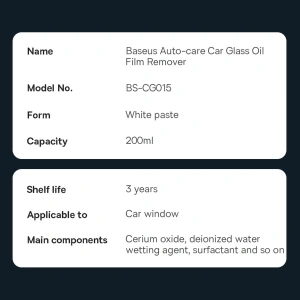 Hurtownia GSM - Mléko na čištění oken Baseus Auto-care 200ml - BSU3560 - {ean13} - Hurt
