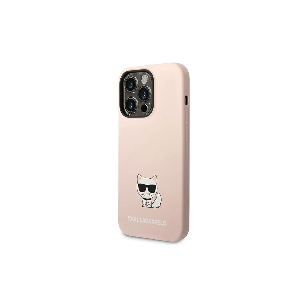 Hurtownia GSM - Etui Karl Lagerfeld KLHCP14LSLCTPI Apple iPhone 14 Pro hardcase roz cu luminiță / light pink Silicone Choupette Body - KLD1073 - {ean13} - Hurt
