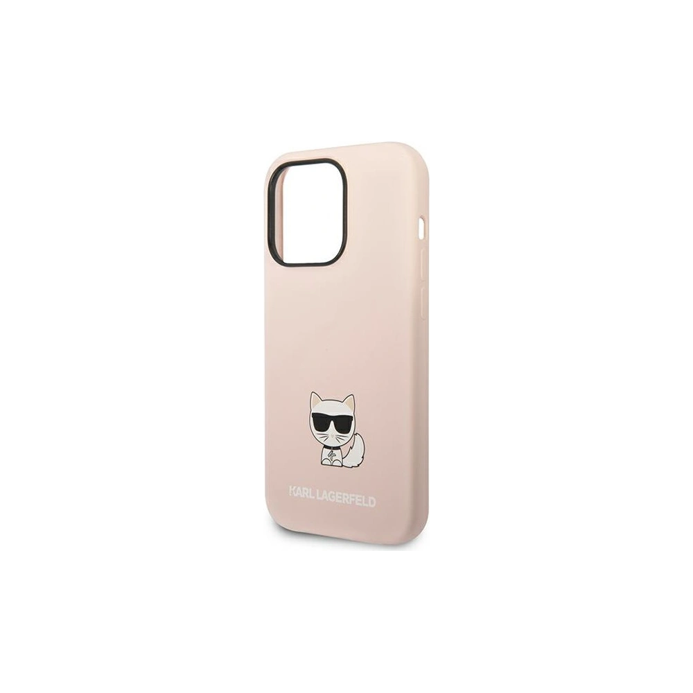 Hurtownia GSM - Etui Karl Lagerfeld KLHCP14LSLCTPI Apple iPhone 14 Pro hardcase roz cu luminiță / light pink Silicone Choupette Body - KLD1073 - {ean13} - Hurt