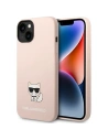 Etui Karl Lagerfeld KLHCP14SSLCTPI Apple iPhone 14 hardcase roz pal/roz deschis Silicone Choupette Body