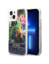 Hurtownia GSM - Etui Guess GUHCP14SLFLSB Apple iPhone 14 albastru/blue hardcase Flower Liquid Glitter - GUE2062 - {ean13} - Hurt