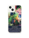 Hurtownia GSM - Etui Guess GUHCP14SLFLSB Apple iPhone 14 albastru/blue hardcase Flower Liquid Glitter - GUE2062 - {ean13} - Hurt