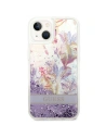 Hurtownia GSM - Case Guess GUHCP14SLFLSU Apple iPhone 14 lila/purple Hardcase Flower Liquid Glitter - GUE2064 - {ean13} - Hurt