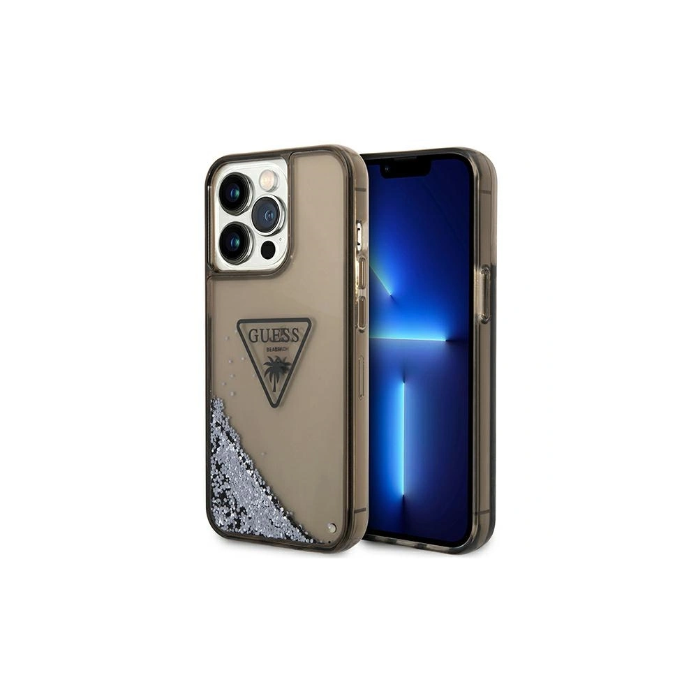 Hurtownia GSM - Case Guess GUHCP14XLFCTPK Apple iPhone 14 Pro Max schwarz/black hardcase Liquid Glitter Palm Collection - GUE2065 - {ean13} - Hurt