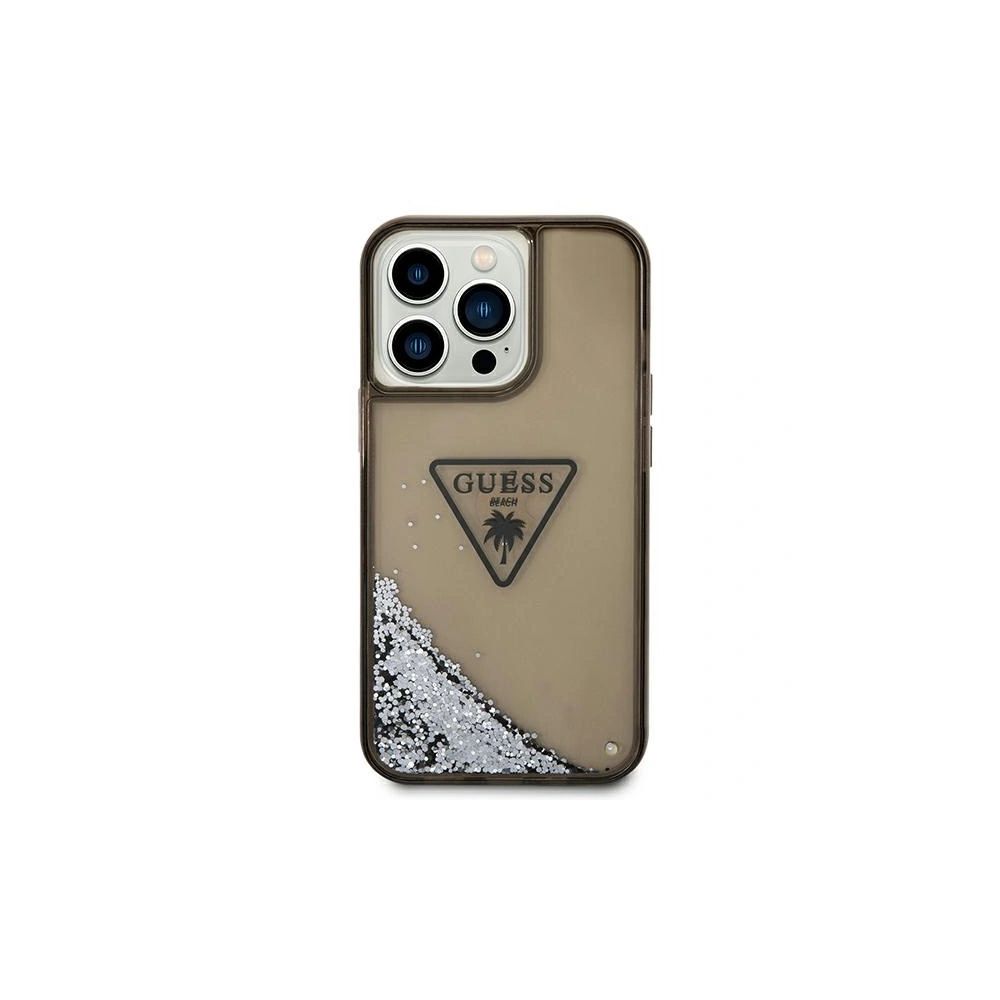 Hurtownia GSM - Case Guess GUHCP14XLFCTPK Apple iPhone 14 Pro Max schwarz/black hardcase Liquid Glitter Palm Collection - GUE2065 - {ean13} - Hurt
