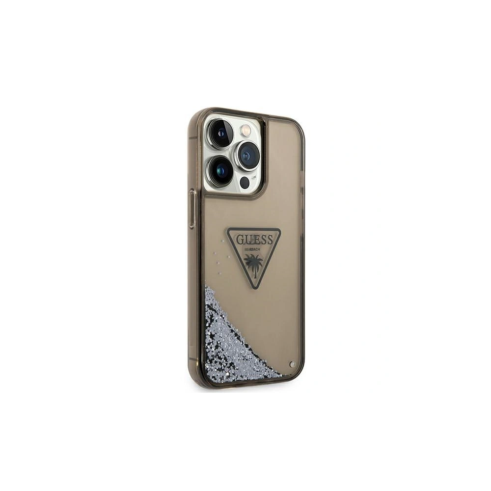 Hurtownia GSM - Case Guess GUHCP14XLFCTPK Apple iPhone 14 Pro Max schwarz/black hardcase Liquid Glitter Palm Collection - GUE2065 - {ean13} - Hurt
