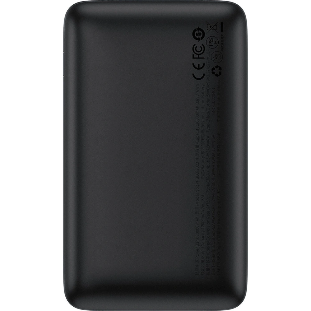 Wholesale Powerbank Baseus Bipow Pro 20000mAh 22.5W + USB-A - USB-C cable 3A 0.3m black - BSU3561 - {ean13} - Hurt