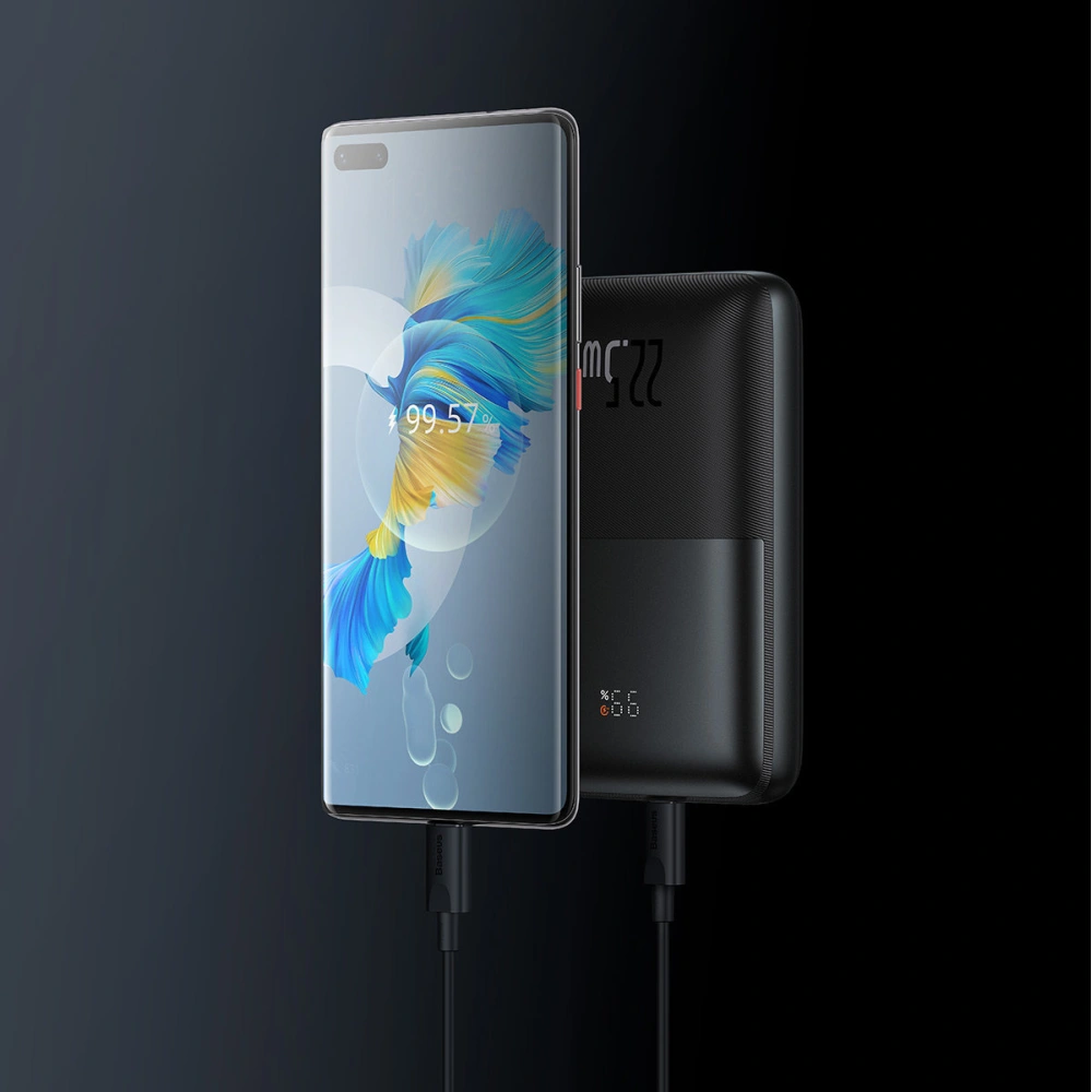 Hurtownia GSM - Powerbank Baseus Bipow Pro 20000mAh 22.5W + USB-A - USB-C 3A kábel 0.3m fekete - BSU3561 - {ean13} - Hurt
