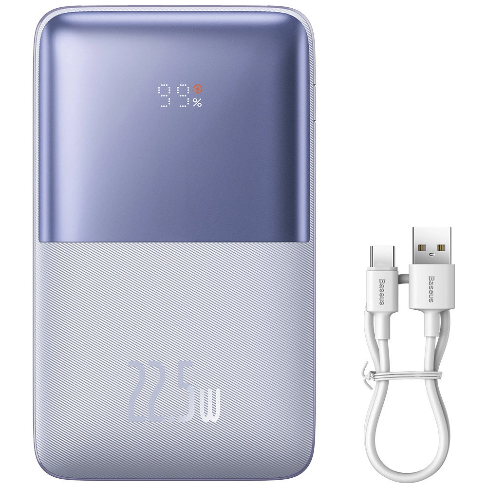 Wholesale Powerbank Baseus Bipow Pro 20000mAh 22.5W + USB-A - USB-C cable 3A 0.3m purple - BSU3562 - {ean13} - Hurt