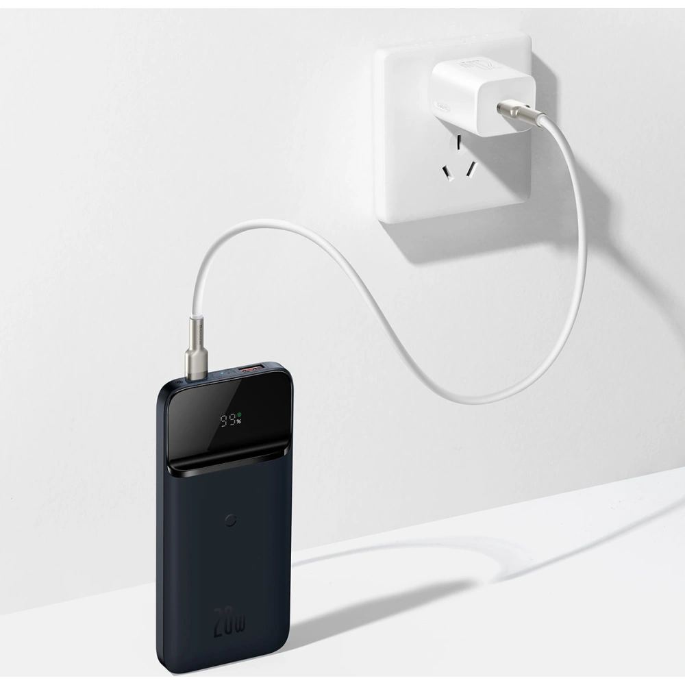 Hurtownia GSM - Powerbank Baseus Magnetic 10000mAh 20W Overseas Edition + cablu USB-A - USB-C albastru - BSU3563 - {ean13} - Hurt