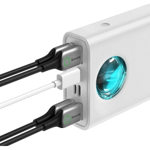 Powerbank Baseus Amblight 65W 30000mAh Overseas Edition biały