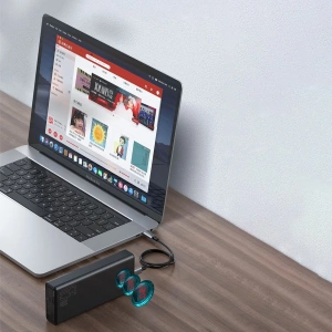 Powerbank Baseus Amblight 65W 30000mAh Overseas Edition biały
