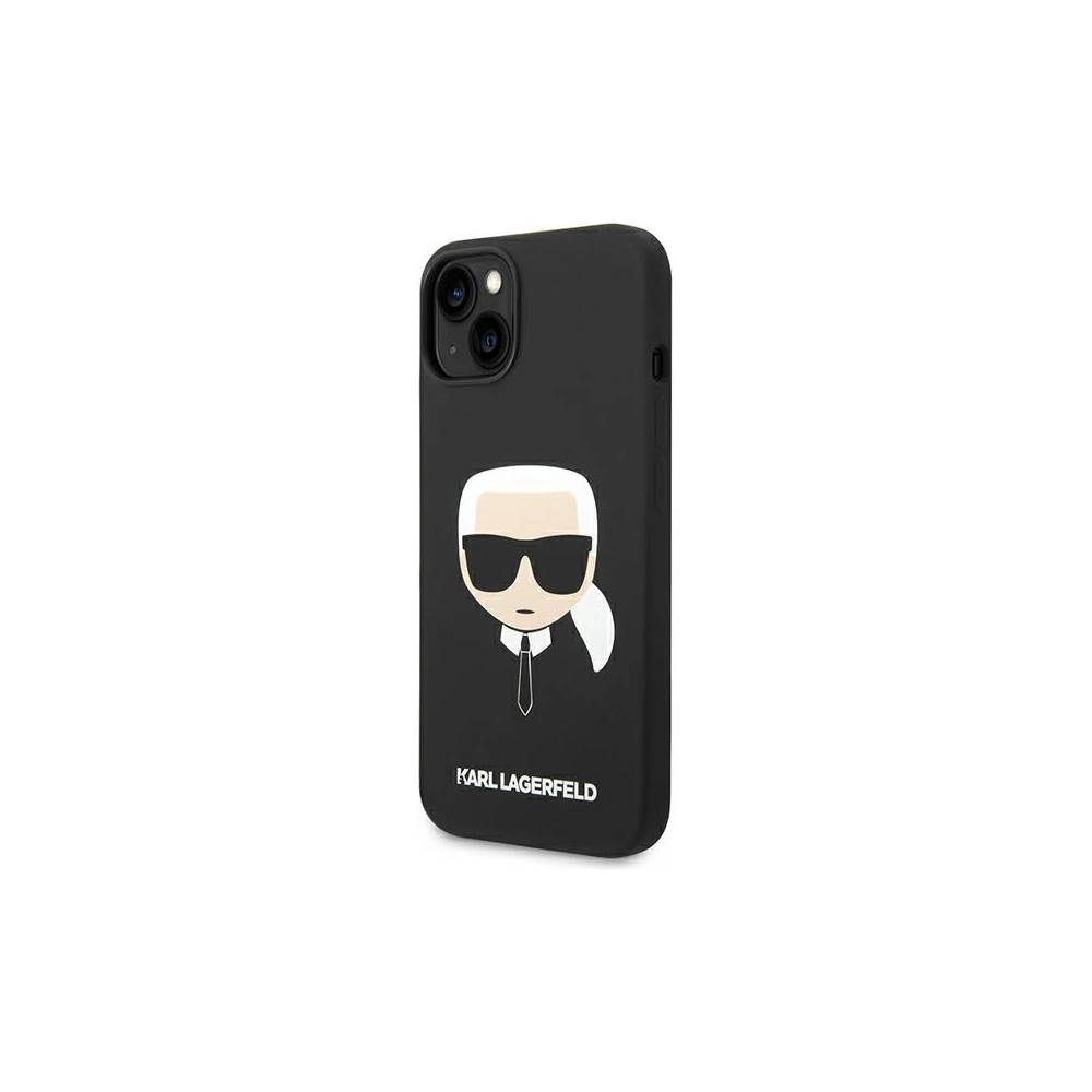 Hurtownia GSM - Etui Karl Lagerfeld KLHCP14SSLKHBK Apple iPhone 14 hardcase černý/black Silicone Karl`s Head - KLD1078 - {ean13} - Hurt
