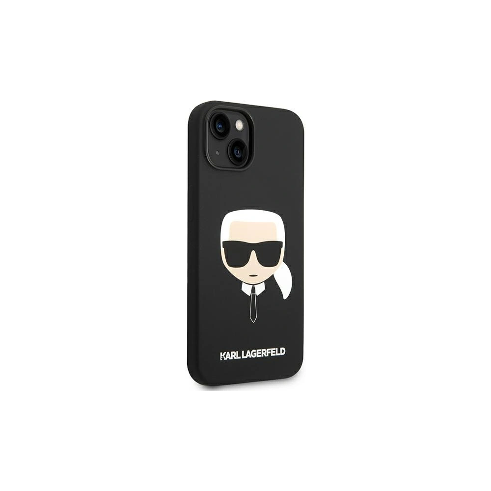 Hurtownia GSM - Case Karl Lagerfeld KLHCP14SSLKHBK Apple iPhone 14 Hardcase schwarz/black Silikon Karls Kopf - KLD1078 - {ean13} - Hurt