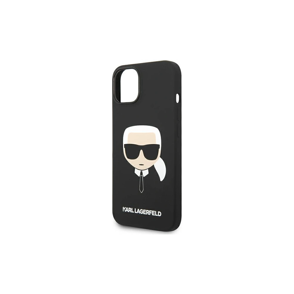 Hurtownia GSM - Etui Karl Lagerfeld KLHCP14SSLKHBK Apple iPhone 14 hardcase černý/black Silicone Karl`s Head - KLD1078 - {ean13} - Hurt