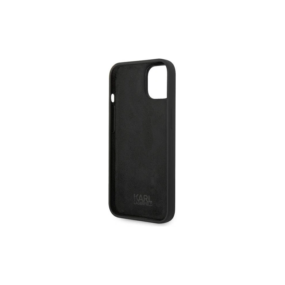 Hurtownia GSM - Etui Karl Lagerfeld KLHCP14SSLKHBK Apple iPhone 14 hardcase černý/black Silicone Karl`s Head - KLD1078 - {ean13} - Hurt