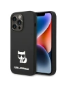 Case Karl Lagerfeld KLHCP14XSLCTBK Apple iPhone 14 Pro Max Hardcase schwarz/schwarz Silikon Choupette Body