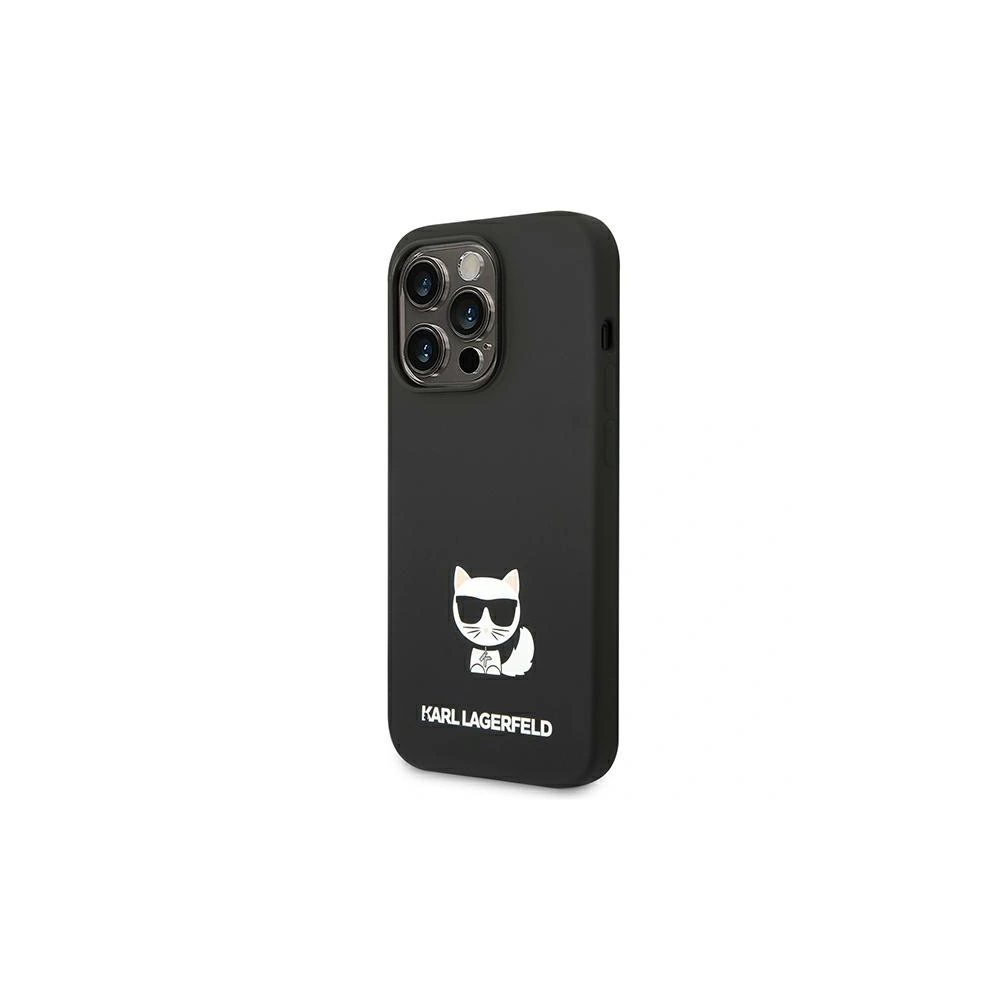 Wholesale Karl Lagerfeld KLHCP14XSLCTBK Apple iPhone 14 Pro Max hardcase black Silicone Choupette Body - KLD1079 - {ean13} - Hurt