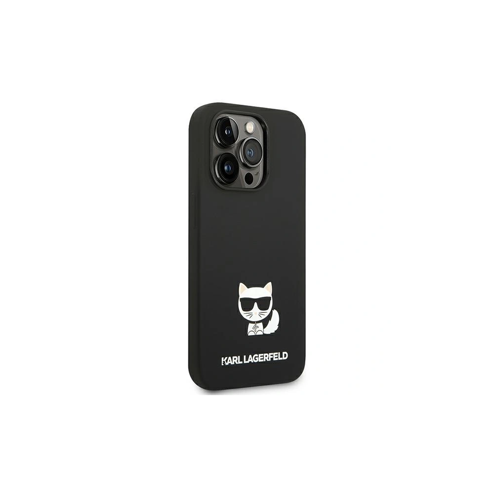 Wholesale Karl Lagerfeld KLHCP14XSLCTBK Apple iPhone 14 Pro Max hardcase black Silicone Choupette Body - KLD1079 - {ean13} - Hurt