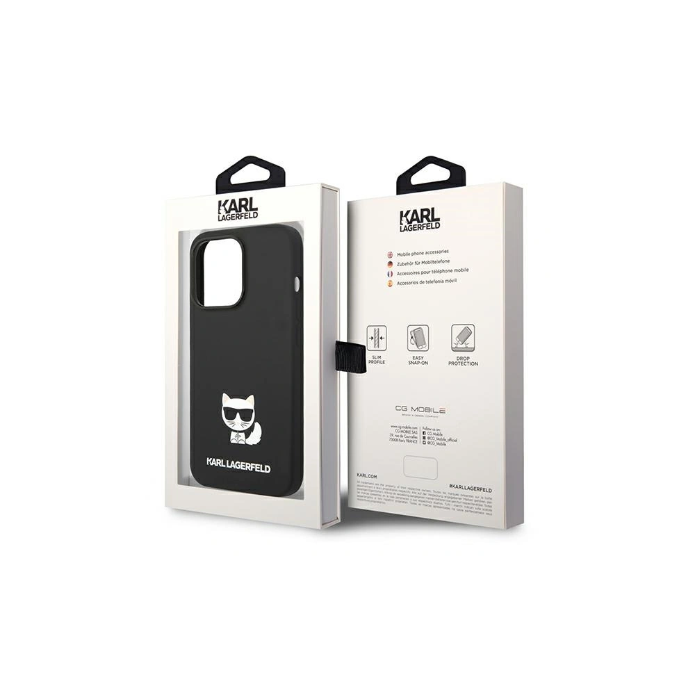 Hurtownia GSM - Case Karl Lagerfeld KLHCP14XSLCTBK Apple iPhone 14 Pro Max Hardcase schwarz/schwarz Silikon Choupette Body - KLD1079 - {ean13} - Hurt