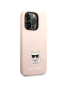 Hurtownia GSM - Etui Karl Lagerfeld KLHCP14XSLCTPI Apple iPhone 14 Pro Max hardcase roz cu lumină/pink deschis Silicone Choupette Body - KLD1080 - {ean13} - Hurt