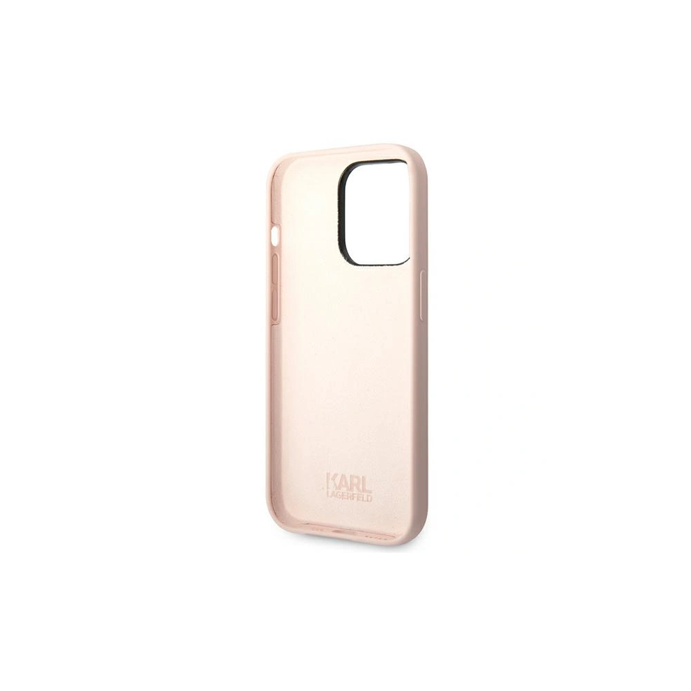 Hurtownia GSM - Etui Karl Lagerfeld KLHCP14XSLCTPI Apple iPhone 14 Pro Max hardcase roz cu lumină/pink deschis Silicone Choupette Body - KLD1080 - {ean13} - Hurt