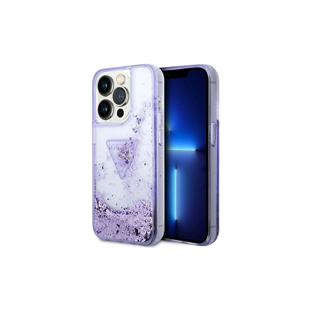 Hurtownia GSM - Etui Guess GUHCP14XLFCTPU Apple iPhone 14 Pro Max violet/hardcase Liquid Glitter Palm Collection - GUE2066 - {ean13} - Hurt
