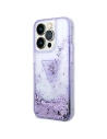 Wholesale Guess GUHCP14XLFCTPU Apple iPhone 14 Pro Max purple hardcase Liquid Glitter Palm Collection - GUE2066 - {ean13} - Hurt