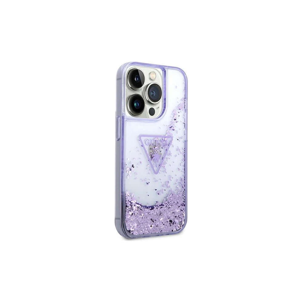 Hurtownia GSM - Etui Guess GUHCP14XLFCTPU Apple iPhone 14 Pro Max violet/hardcase Liquid Glitter Palm Collection - GUE2066 - {ean13} - Hurt