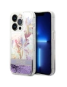 Etui Guess GUHCP14XLFLSU Apple iPhone 14 Pro Max fioletowy/purple hardcase Flower Liquid Glitter