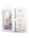 Wholesale Guess GUHCP14XLFLSU Apple iPhone 14 Pro Max purple hardcase Flower Liquid Glitter - GUE2067 - {ean13} - Hurt