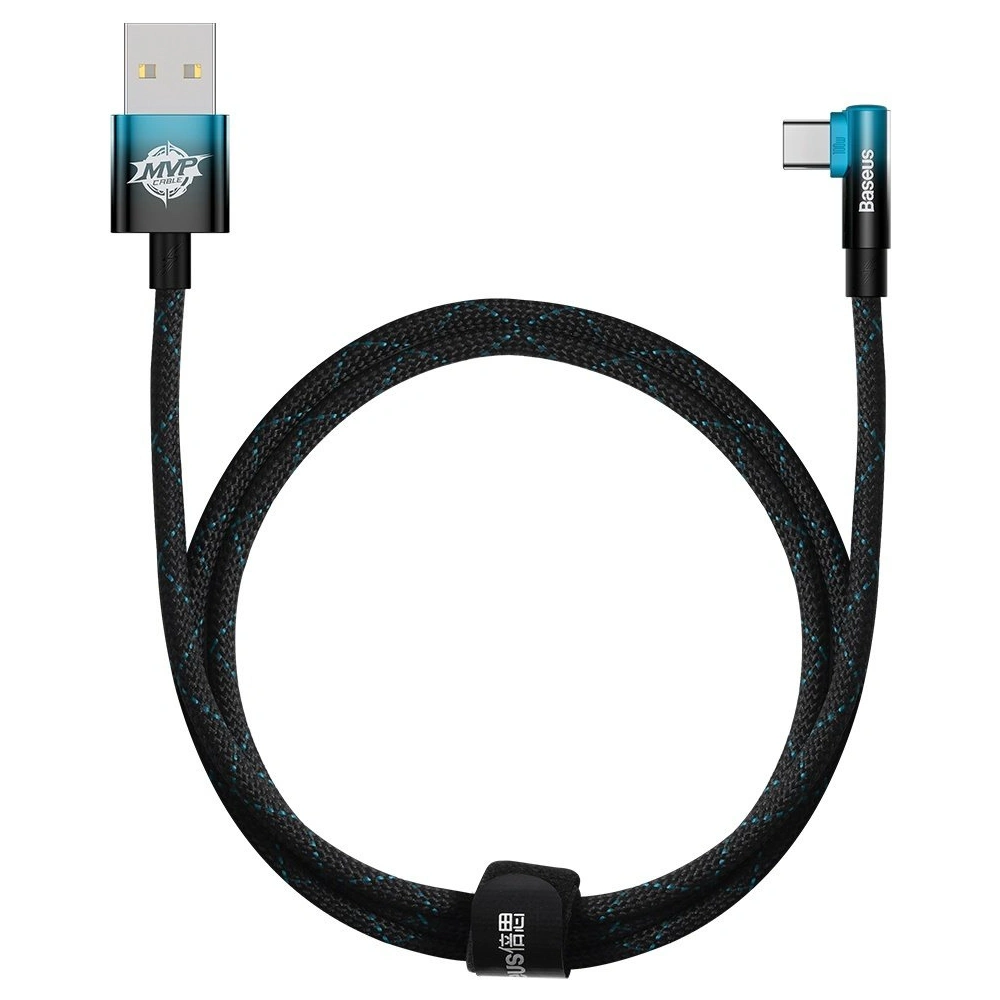 Hurtownia GSM - Kabel kątový Baseus MVP 2 Elbow USB-A - USB-C 1m PD 100W 5A modrý - BSU3566 - {ean13} - Hurt