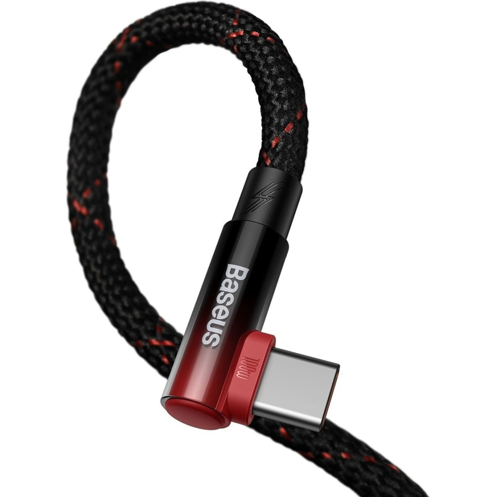 Wholesale Baseus MVP 2 Elbow USB-A - USB-C angle cable 2m PD 100W 5A red - BSU3567 - {ean13} - Hurt