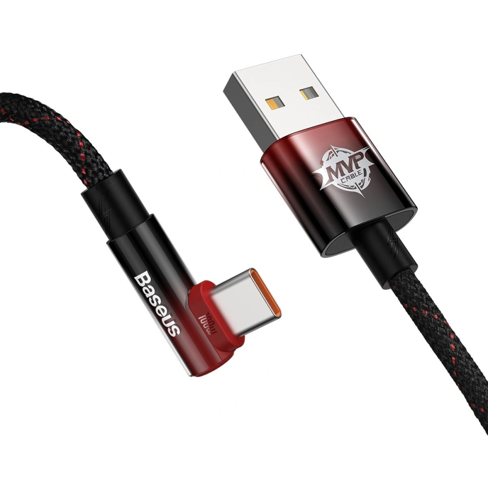 Hurtownia GSM - Kabel kątowy Baseus MVP 2 Elbow USB-A - USB-C 2m PD 100W 5A rot - BSU3567 - {ean13} - Hurt