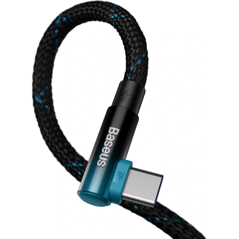Hurtownia GSM - Kabel kątový Baseus MVP 2 Elbow USB-A - USB-C 2m PD 100W 5A modrý - BSU3568 - {ean13} - Hurt