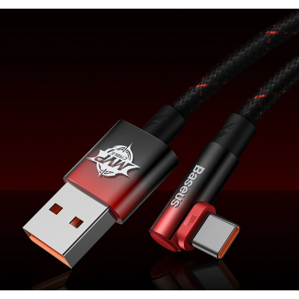 Hurtownia GSM - Kabel kątový Baseus MVP 2 Elbow USB-A - USB-C 2m PD 100W 5A modrý - BSU3568 - {ean13} - Hurt