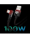 Hurtownia GSM - Kabel kątový Baseus MVP 2 Elbow USB-A - USB-C 2m PD 100W 5A modrý - BSU3568 - {ean13} - Hurt