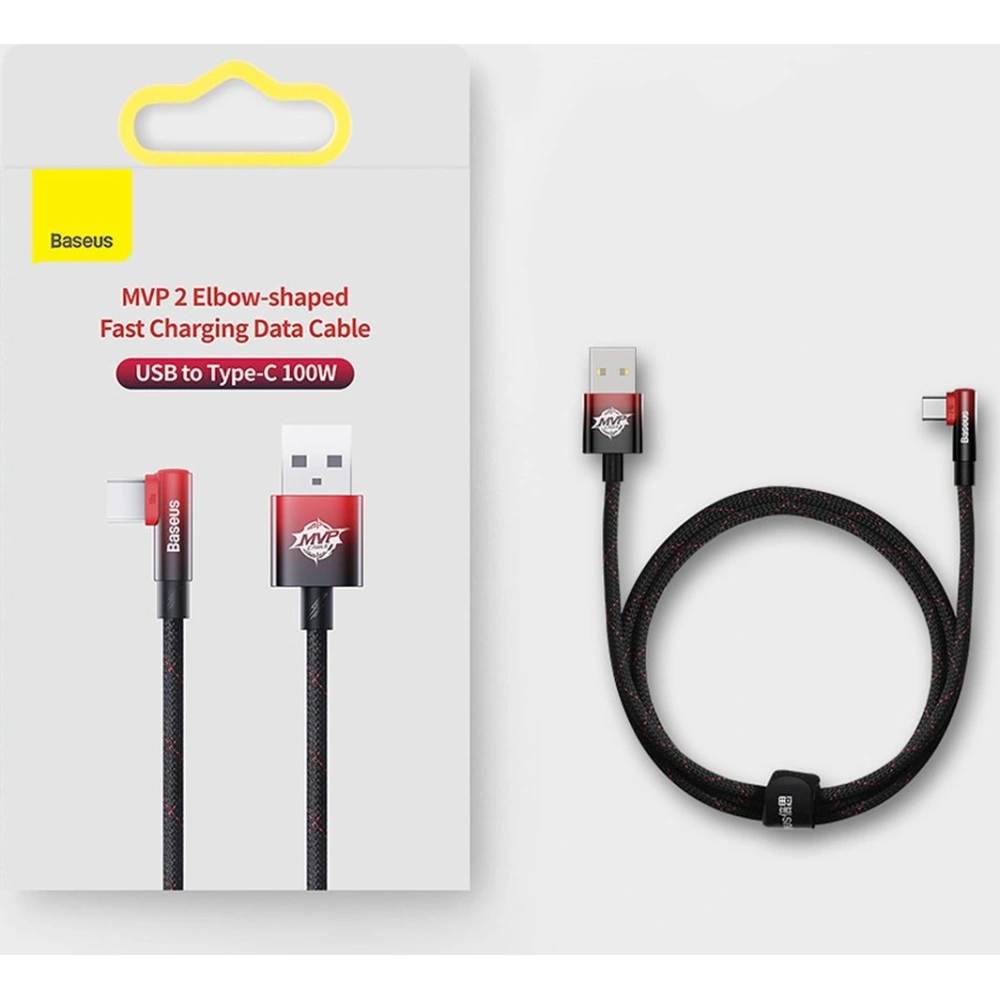 Hurtownia GSM - Kabel kątový Baseus MVP 2 Elbow USB-A - USB-C 2m PD 100W 5A modrý - BSU3568 - {ean13} - Hurt
