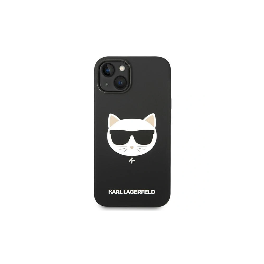 Hurtownia GSM - Case Karl Lagerfeld KLHMP14MSLCHBK Apple iPhone 14 Plus / 15 Plus Hardcase schwarz/schwarz Silikon Choupette Head Magsafe - KLD1083 - {ean13} - Hurt