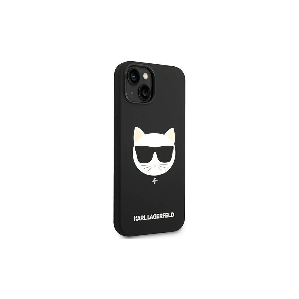 Hurtownia GSM - Etui Karl Lagerfeld KLHMP14MSLCHBK Apple iPhone 14 Plus / 15 Plus hardcase černý/black Silicone Choupette Head Magsafe - KLD1083 - {ean13} - Hurt