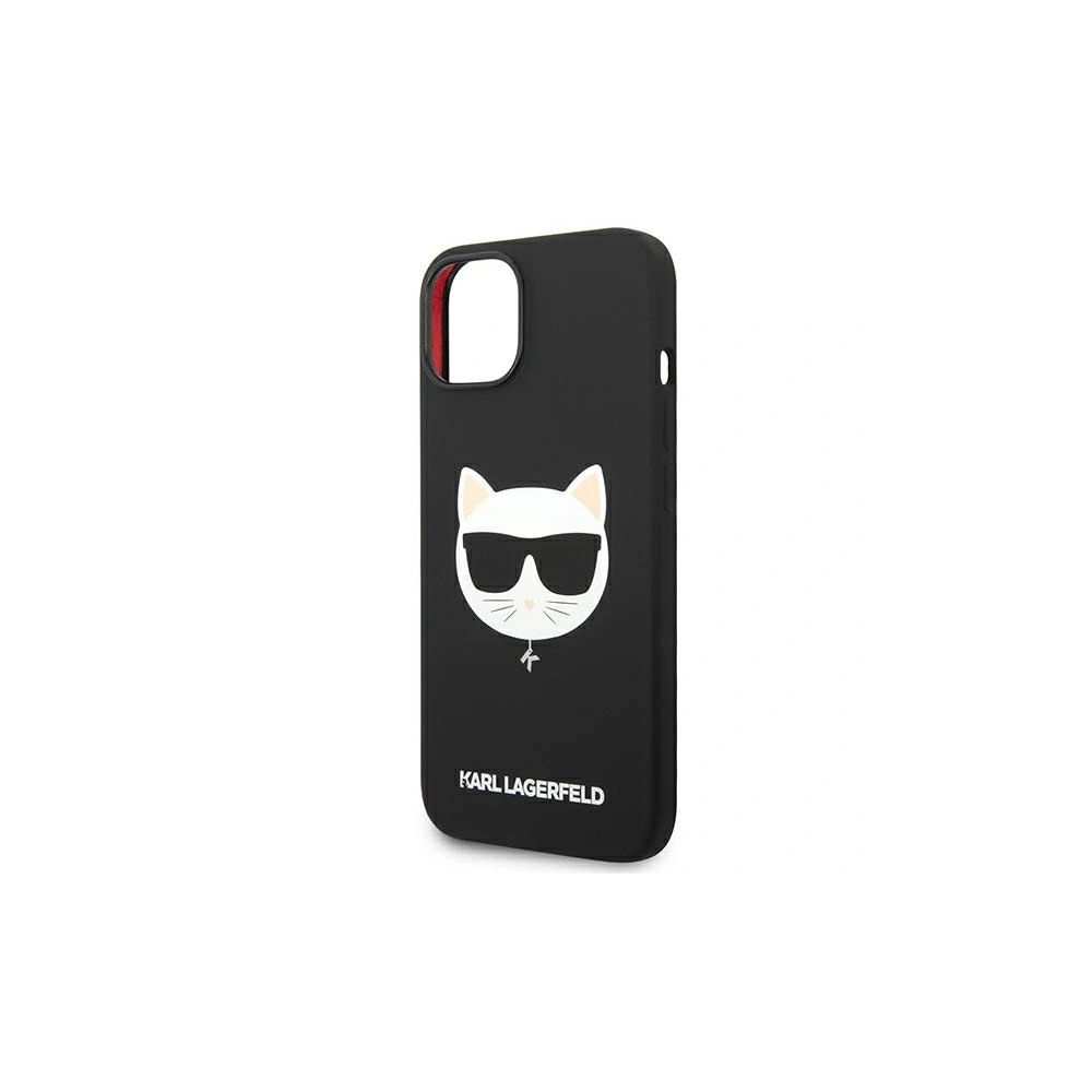 Hurtownia GSM - Case Karl Lagerfeld KLHMP14MSLCHBK Apple iPhone 14 Plus / 15 Plus Hardcase schwarz/schwarz Silikon Choupette Head Magsafe - KLD1083 - {ean13} - Hurt