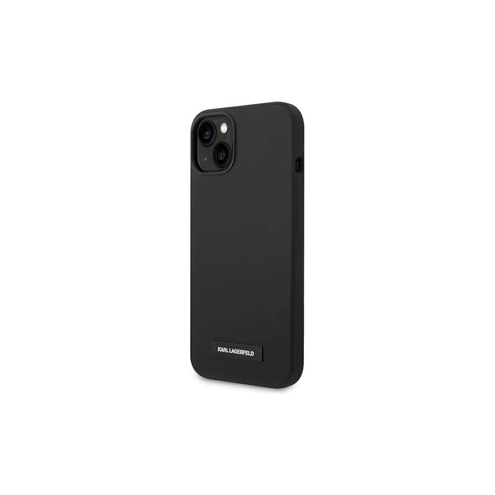 Hurtownia GSM - Etui Karl Lagerfeld KLHMP14MSLMP1K Apple iPhone 14 Plus / 15 Plus hardcase negru/black Silicone Plaque Magsafe - KLD1085 - {ean13} - Hurt