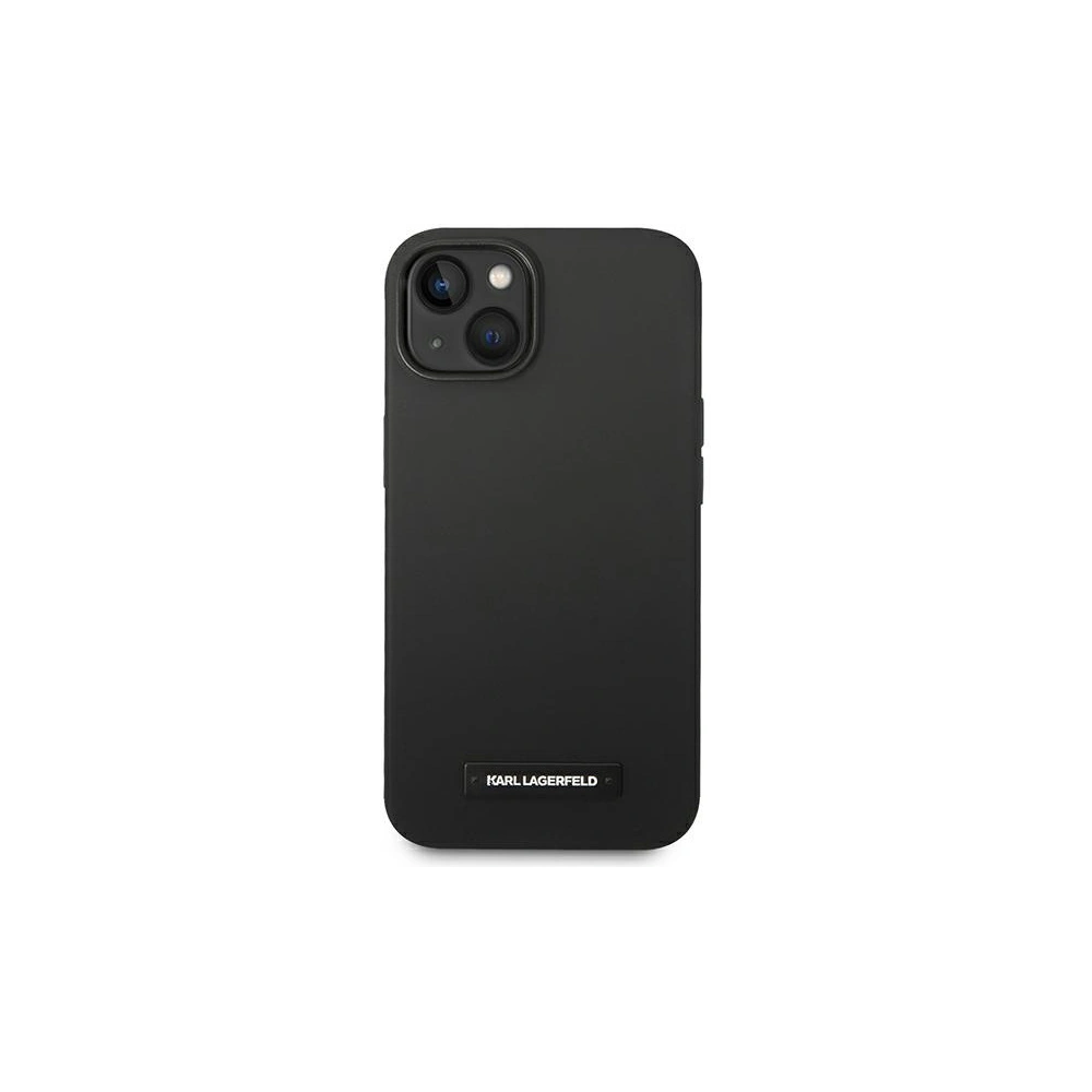 Hurtownia GSM - Etui Karl Lagerfeld KLHMP14MSLMP1K Apple iPhone 14 Plus / 15 Plus hardcase negru/black Silicone Plaque Magsafe - KLD1085 - {ean13} - Hurt